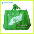 Promocionais 210t poliéster Folding Shopping Bag RGB-023